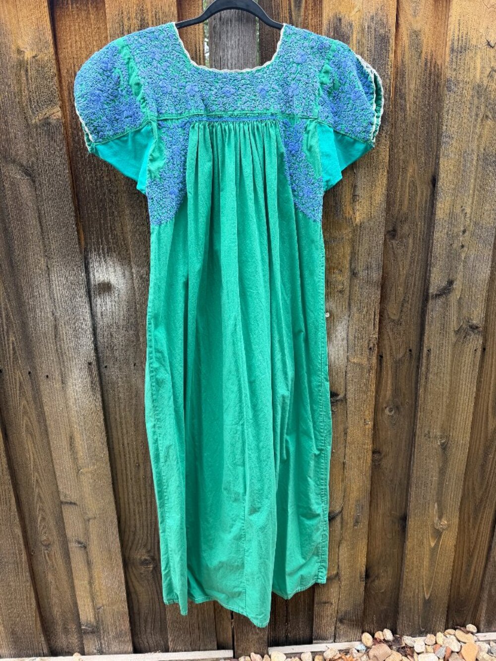 Vintage Oaxacan Mexican Embroidered Dress